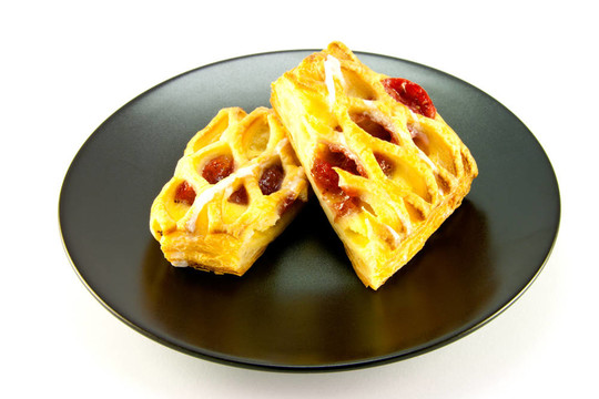 在黑色盤子上的丹麥人