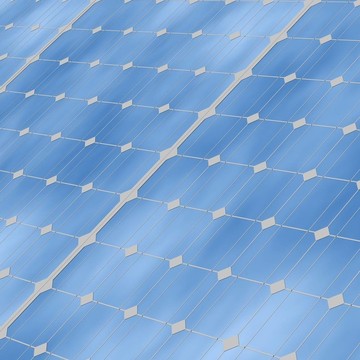 太陽能電池板接近