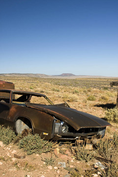 Desert廢棄的垃圾車