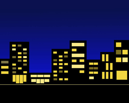夜晚的城市