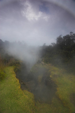 火山口的底部