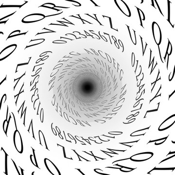 3d螺旋字體