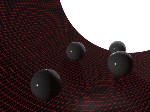 玻璃球抽象背景。3d