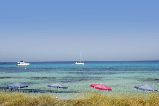 福門特拉島島在伊比薩附近的Mediterranean