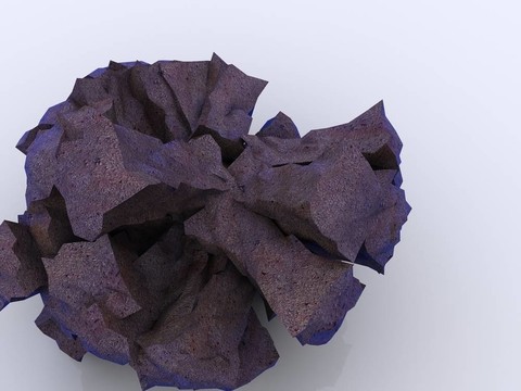 抽象礦產(chǎn)概念。3dabstract礦物的概念。3dmine