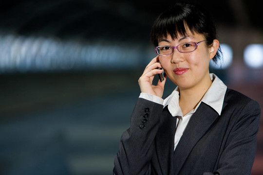 亞洲商業(yè)女性手機