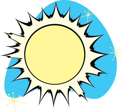 復(fù)古的太陽
