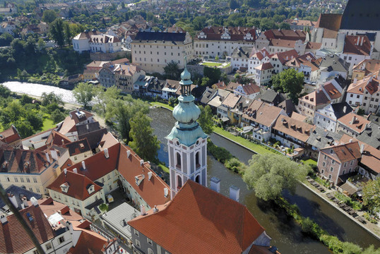 看Cesky Krumlov
