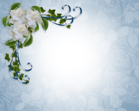 婚禮請柬和Gardenias