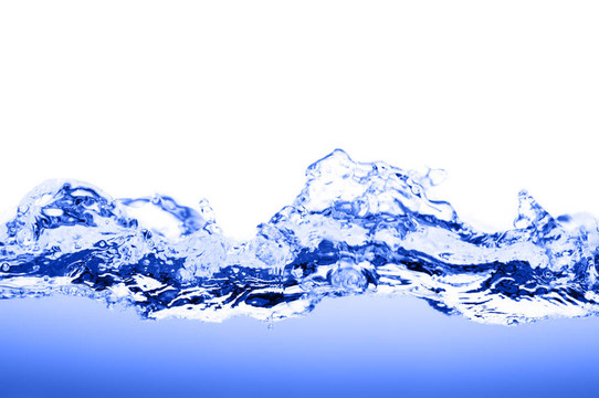 藍(lán)色水對白色