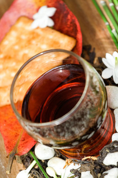 茉莉茶和餅干