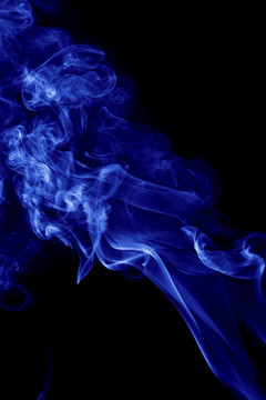 蓝色的烟雾
