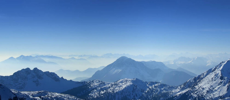 山上的全景