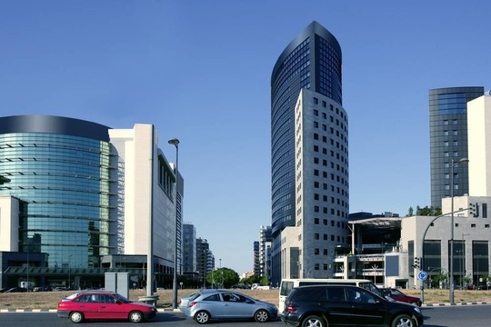 在瓦倫西亞西班牙的城市景觀的城市場景
