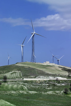 意大利；西西里島；Eolic能源發(fā)電機(jī)組