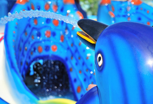 噴泉在水族公園