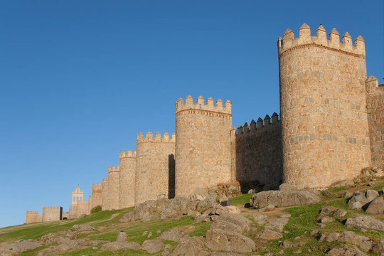 黃昏在阿維拉；Castilla y Leon（西班牙）
