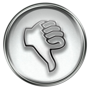 拇指向下圖標(biāo)灰色