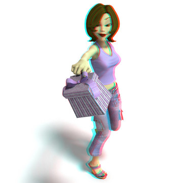 卡通女孩禮盒