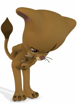 可愛的獅子-卡通人物