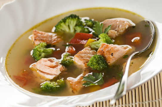 鮭魚湯