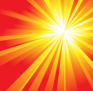 炎熱的夏天的太陽