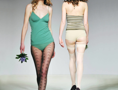 時(shí)裝秀的女人uderwear