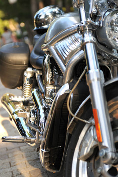 驚人的mtorbike停車