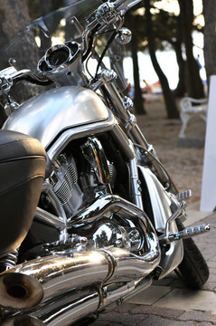驚人的mtorbike停車