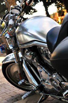 驚人的mtorbike停車