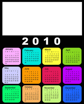 日歷；2010