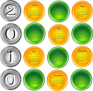 日歷；2010