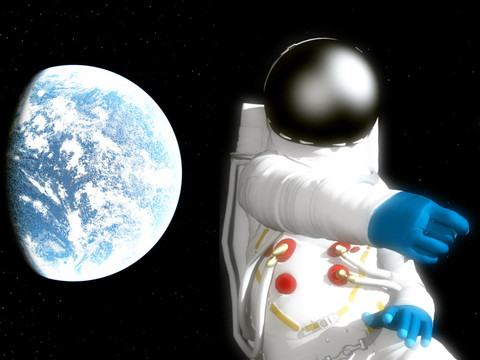 外來星球的太空人