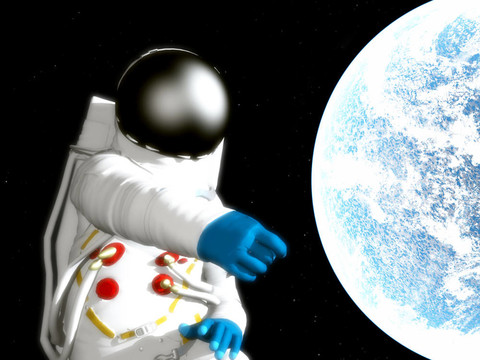 外來星球的太空人