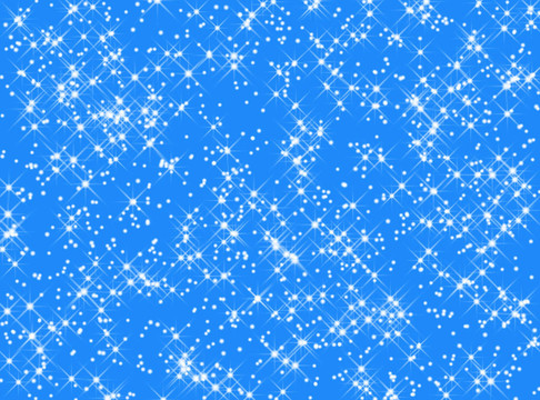 蓝色和白色的星星图案