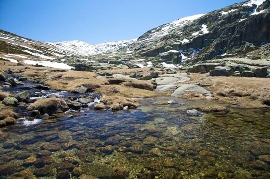 雪山河