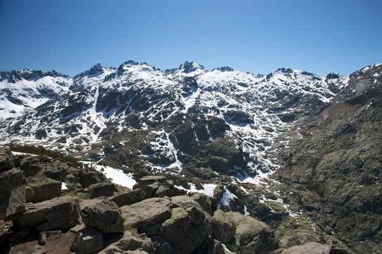 雪山在阿維拉西班牙