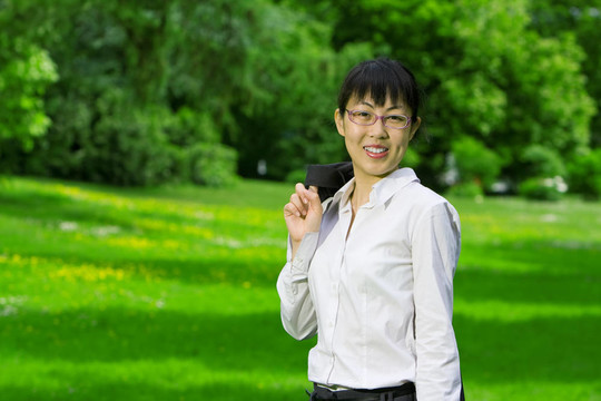 環(huán)保亞洲商業(yè)女性