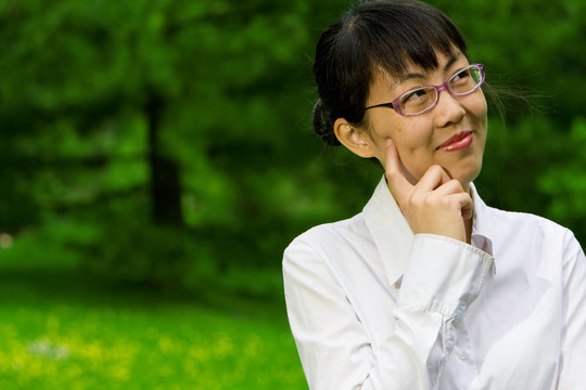 環(huán)保亞洲商業(yè)女性