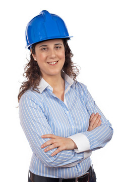 微笑的女建筑師