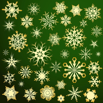 金色的雪花