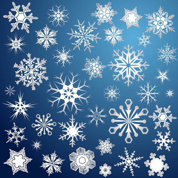 銀色的雪花