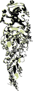 獅子冠花徽