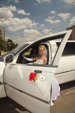 婚禮的豪華轎車