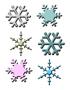 彩色的雪花