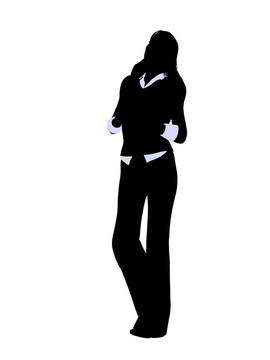 商務(wù)辦公插圖剪影