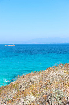 天堂海灘在撒丁島；意大利。歐洲。