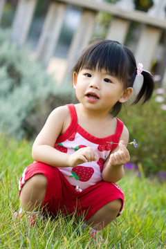 小亞洲中國女孩