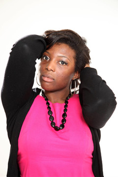 休閑的Black Woman