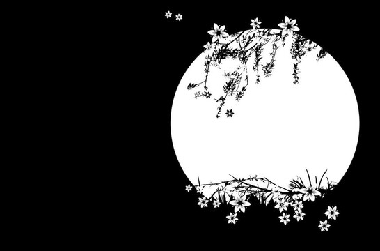 摘要花框